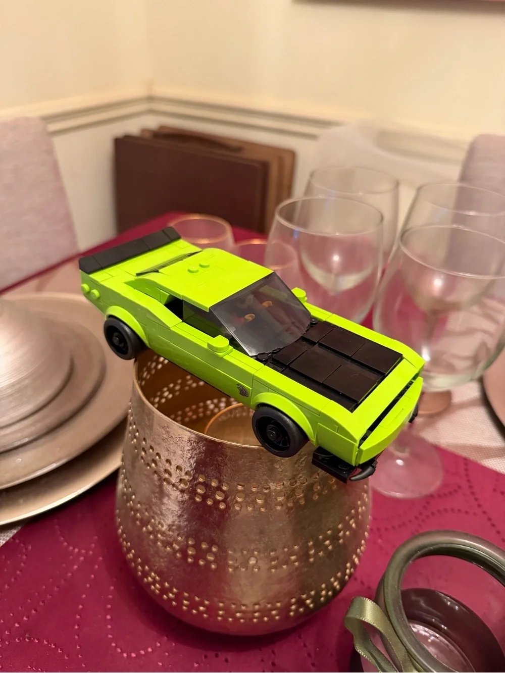 LEGO Speed Champions Lime Green Muscle Car